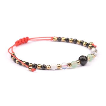 Bransoletka celebrytka TURMALIN + znak zodiaku RAK zodiak